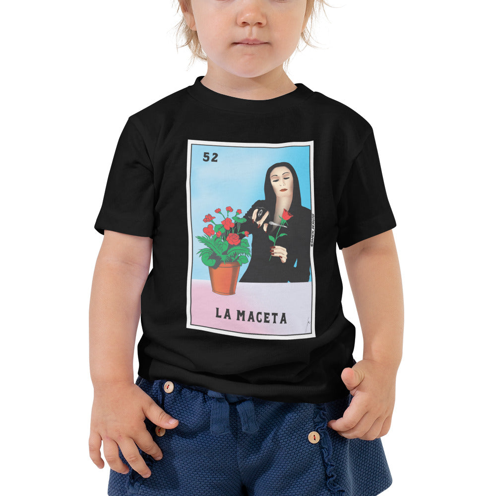 La Maceta/Morticia Mashup Toddler Short Sleeve Tee