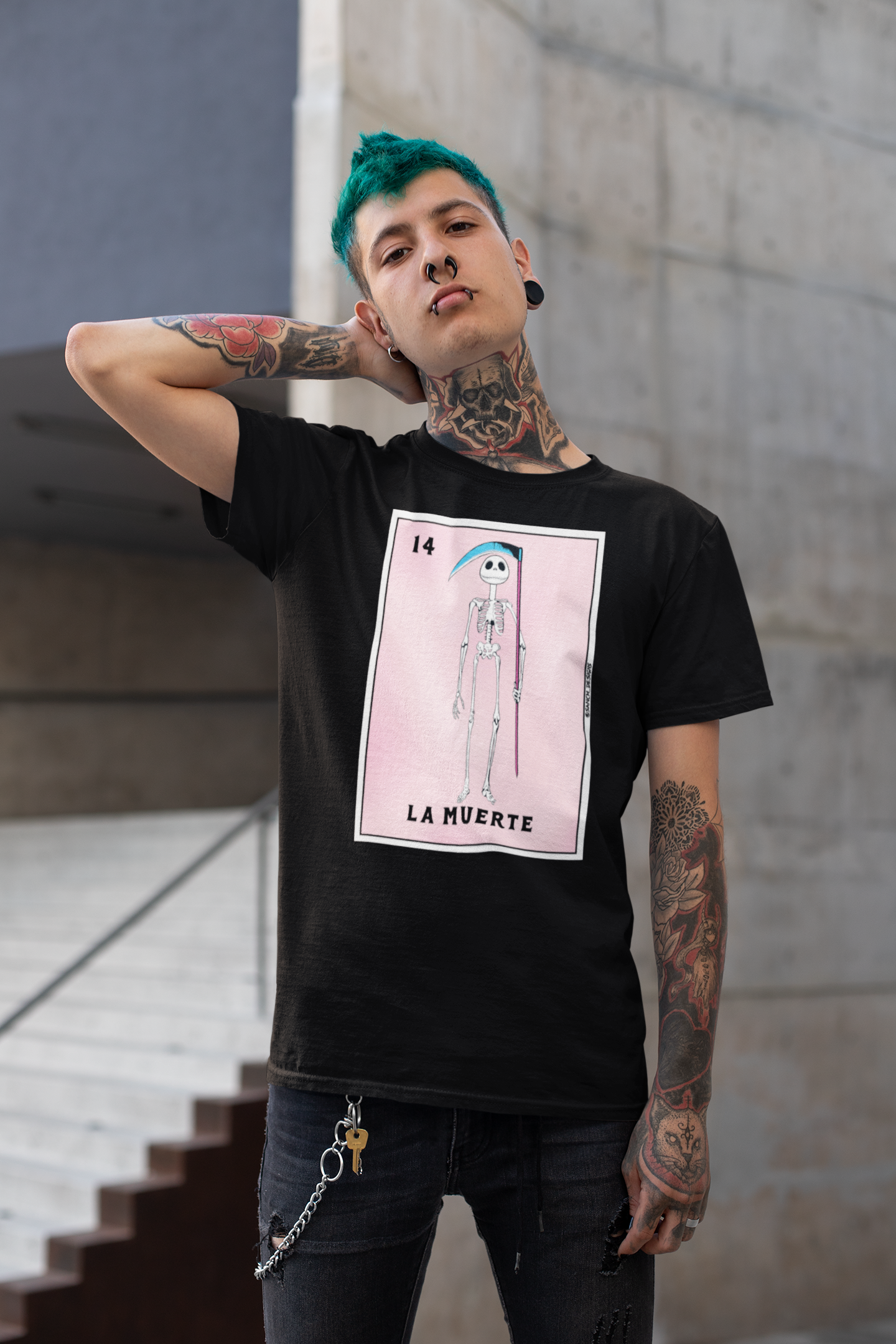 La Muerte/Jack Mashup Short-Sleeve Unisex T-Shirt