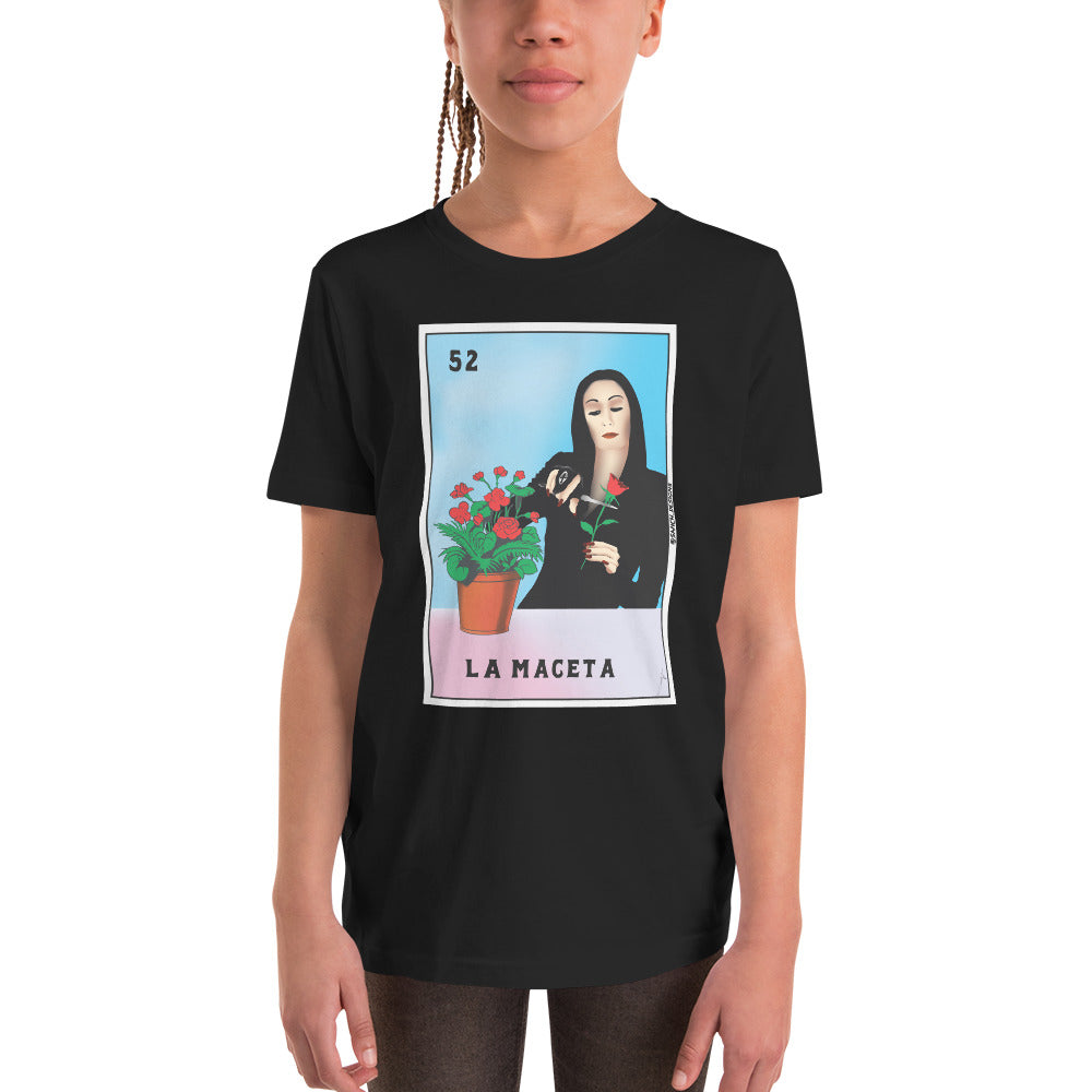 La Maceta/Morticia Mashup Youth Short Sleeve T-Shirt