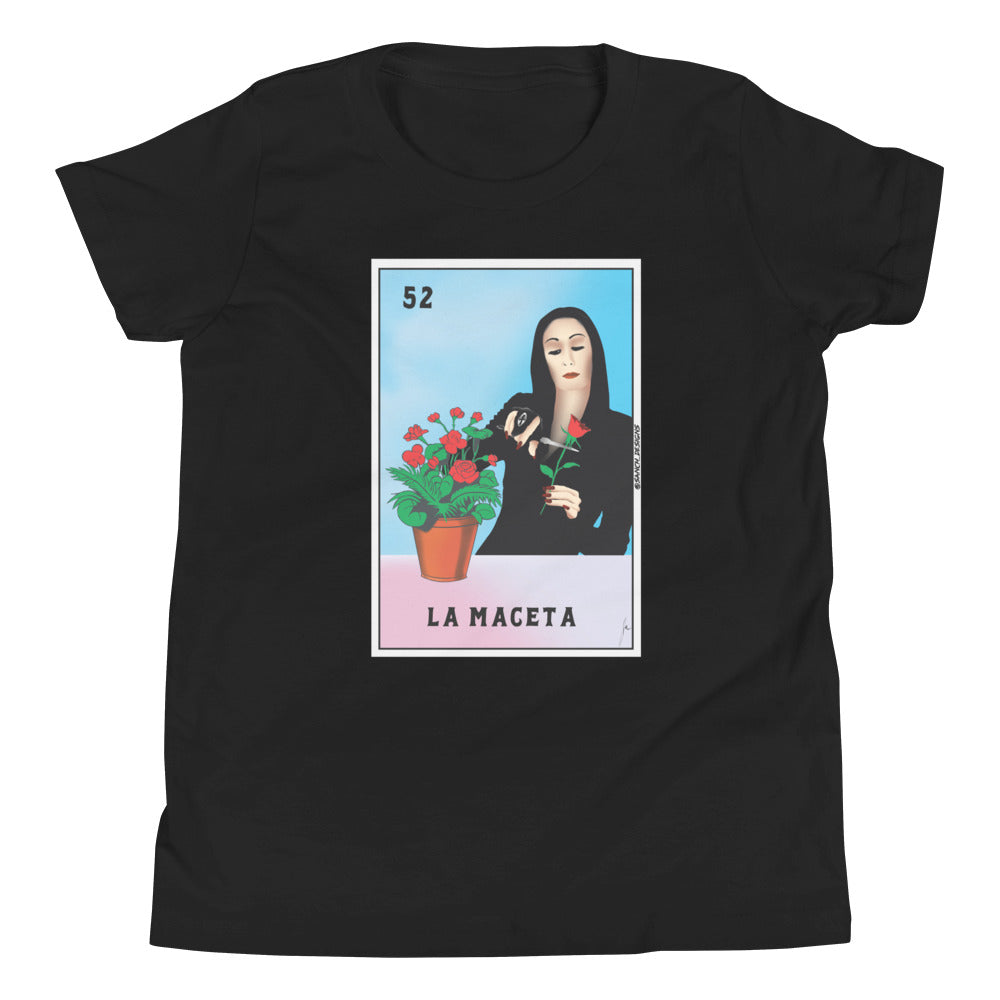 La Maceta/Morticia Mashup Youth Short Sleeve T-Shirt