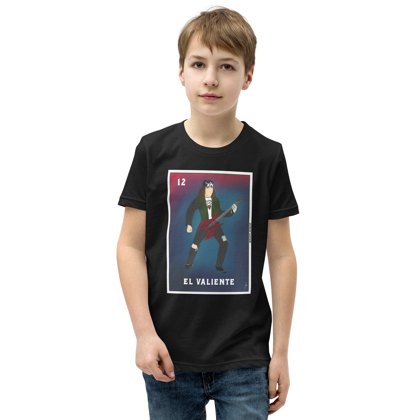 Youth Eddie Munson/EL Valiente Mashup Short-Sleeve Unisex T-Shirt